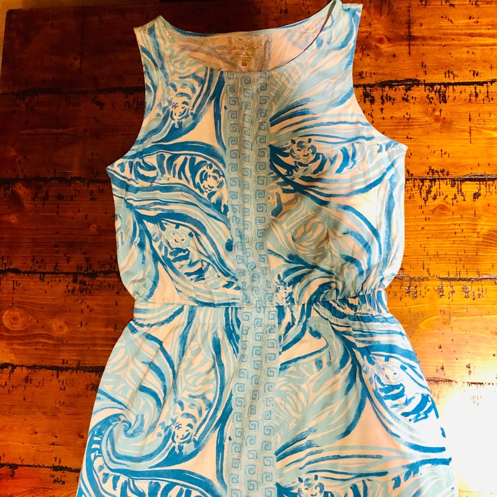 Lilly Pulitzer Blue & White Print Dress